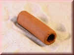 Tonröhre mini Terra ca. 5 cm Länge ca. 1,5 cm Durchmesser